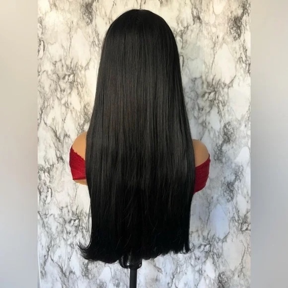 Gorgeous Wig Synthetic High Quality, Human hair appearance, Black Long Thick Hai - Picture 3 of 5